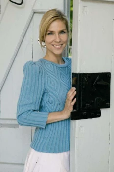 Gepard Bluse med flot ribmønster
