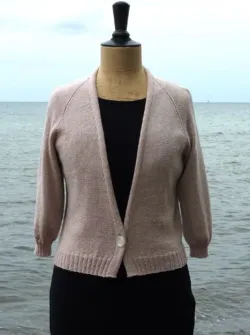 TRS Cardigan i uld med V-hals