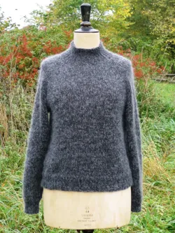 TRS Vendbar raglansweater i mohair  - dame + herre