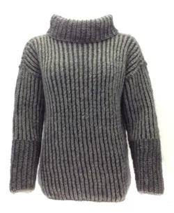 Gepard Sweater i 2-farvet patent