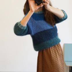 Gepard Idun – stribet mohairsweater