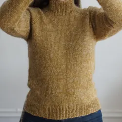 traditionel strik Vendbar raglansweater