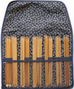 Koshitsu - Double Pointed needle set - 8 inch - 11 needle sizes