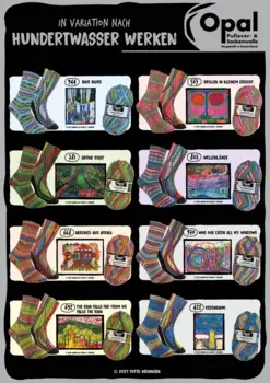 Opal Strømpegarn Hundertwasser edition 4