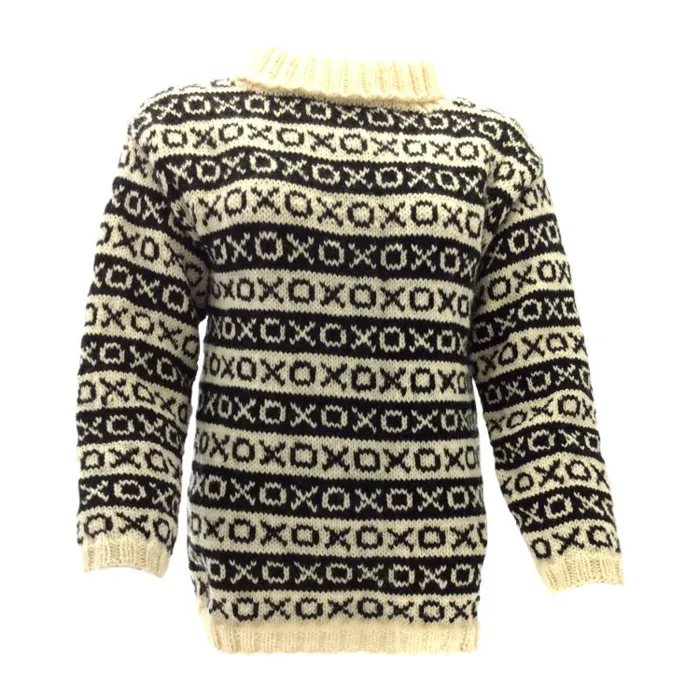 Gepard Nordiske mønsterborter, grå/råhvid sweater