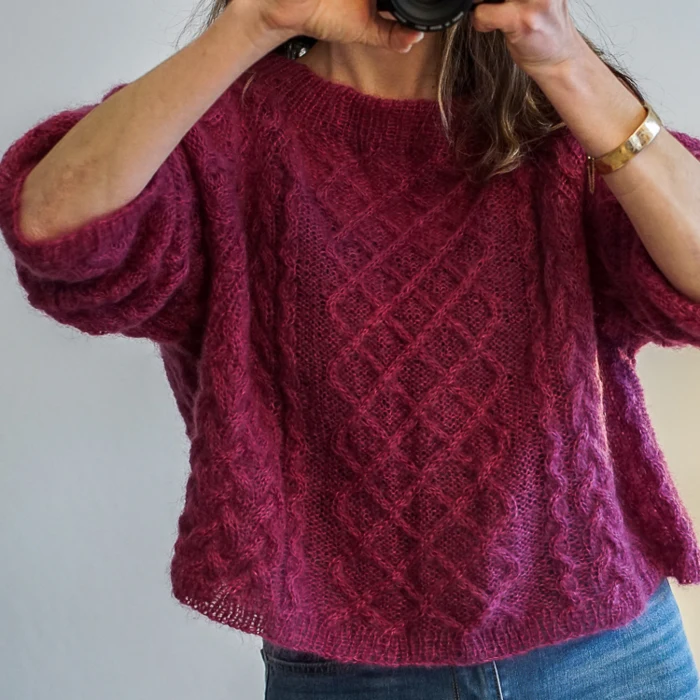 Gepard Raglansweater eller -kjole med snoninger
