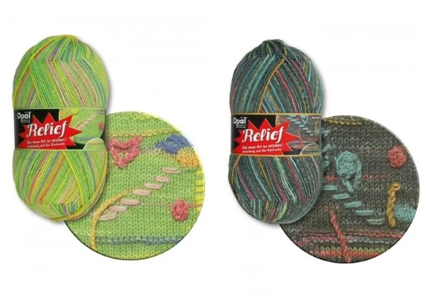 Opal strømpegarn Relief 1 - 4-trd