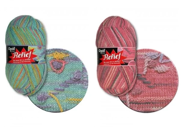Opal strømpegarn Relief 1 - 4-trd