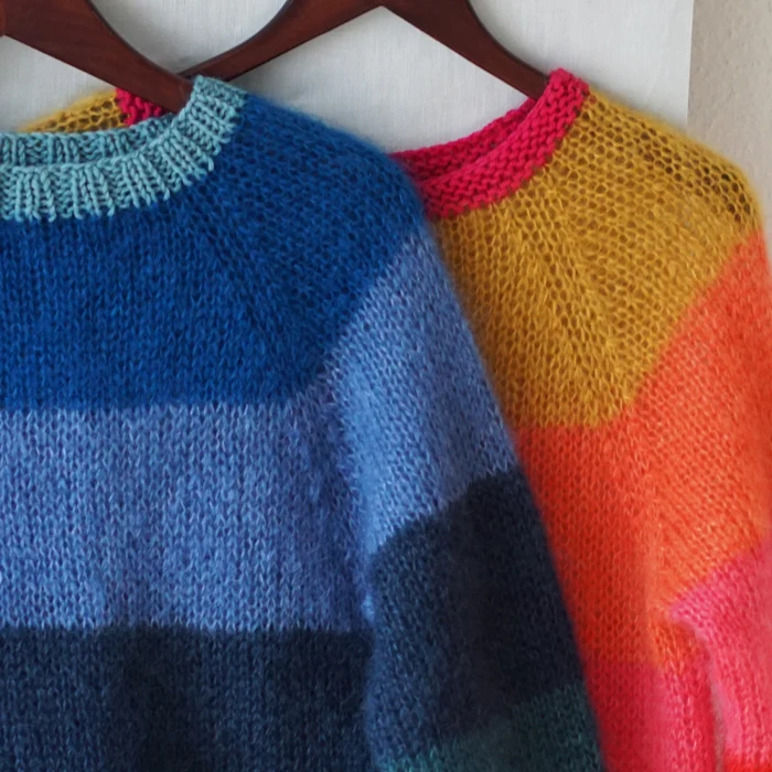 Gepard Idun – Stribet mohairsweater D