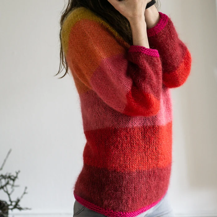 Gepard Idun – Stribet mohairsweater D