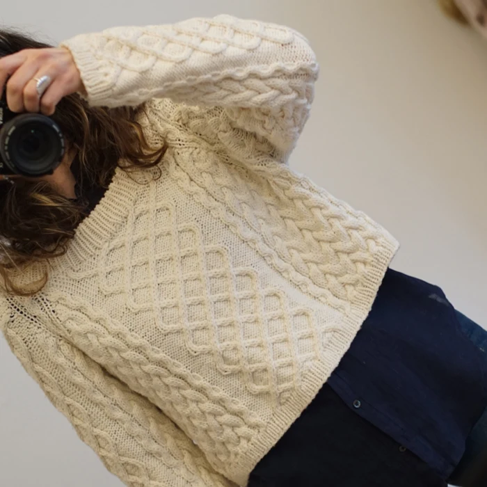Gepard raglansweater med snoninger D