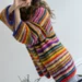 Gepard Gefion multistribet cardigan i mohair